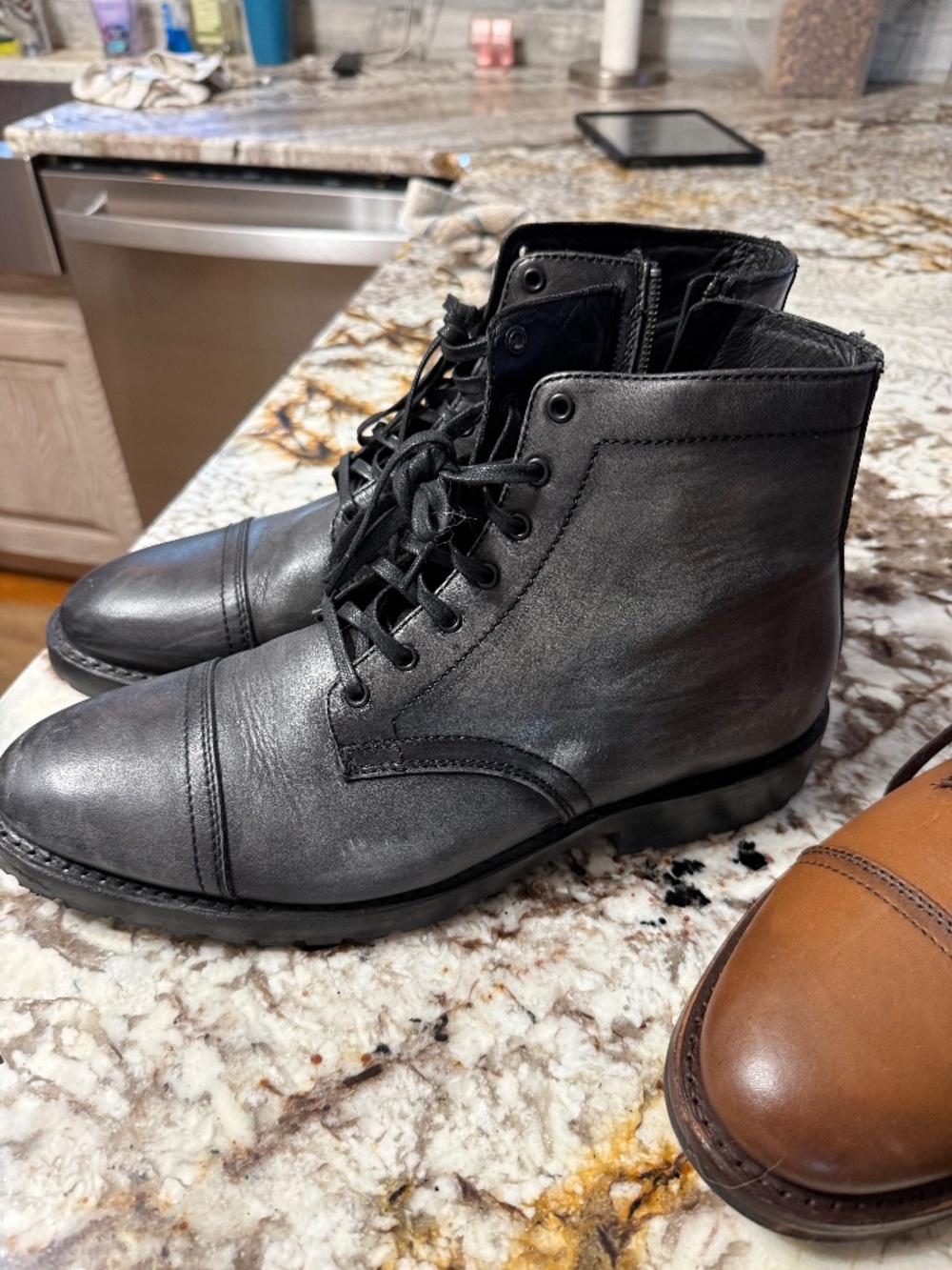 Distressed Grey Thursday Boots Sz 12.5
